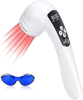 Red Light Therapy Device, Near Infrared Light Therapy Device for Pain Relief, 3x808nm +10x650nm, Red Light Therapy for Muscle, Joint and Tissue Relaxation