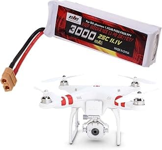 OKYUK 3000mAh 11.1V 3.0AH Lipo Replacement Battery 3S 25C XT60 Connector Plug for DJI Phantom 1 FC40 F450 F550 FPV