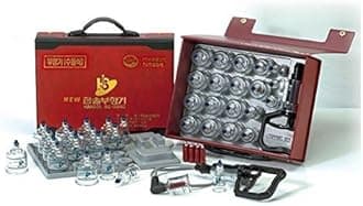 Genuine Hansol Cupping Set 19 Cups for Slimming, Vacuum Massage and Acupuncture