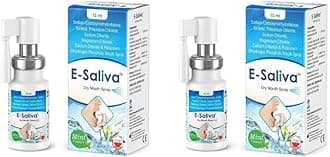 E-Saliva Mint Dry Mouth Spray - Instant Relief for Dry Mouth - Mint (Pack of 2)