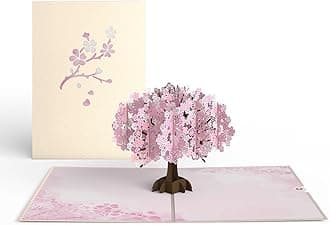 Lovepop Everyday Pop-Up Card for Her and Him- 3D Thinking of You Greeting Cards for Boys, Girls, Men, Women - 5" x 7" Cherry Blossom - Blank Note Card & Envelope Included