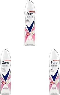 SureBright Bouquet Nonstop Protection MotionSense technology deodorant spray Anti-perspirant Deodorant Aerosol 72h protection against sweat and odour (Pack of 3)