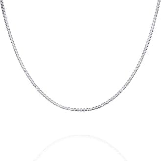 22K Gold Plated Chain Necklace For Women | Italian Solid 925 Sterling Silver Necklace for Men | Cuban Link, Rope, Snake & Rope Diamond-Cut Herringbone | Trendy Unisex Jewelry