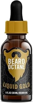 Beard Oil for Men – Liquid Gold (Frankincense, Oud Cologne) – Softens & Conditions Dry Beards With Argan & Jojoba – 1oz