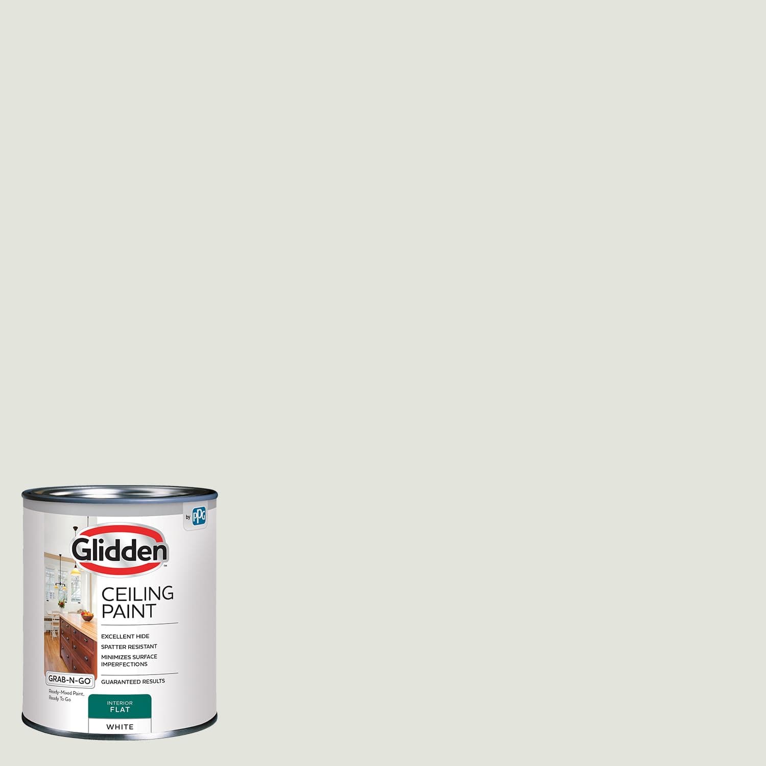 1 qt. White Flat Ceiling Interior Paint