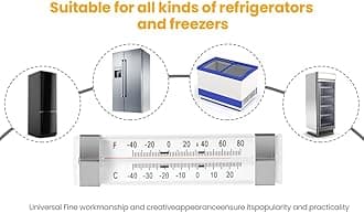 12 Pack Fridge Refrigerator Freezer Thermometer
