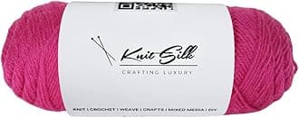 Knitsilk 100% Merino Wool Yarn | 200+ Yards| 100gx2 Count |200 Grams |Handcrafted Material for Knitting, Crocheting & Weaving| Pack of 2