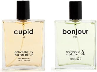 Adiveda Natural Bonjour & Cupid Gift perfume Combo For All 200ml Pack of 2 | Perfume For Men | Womens Perfume | Unisex Perfume