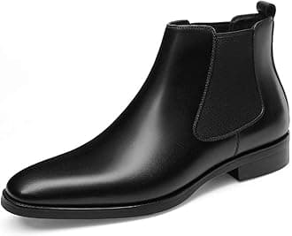 GIFENNSEMens Chelsea Boots Leather Dress Boots for Men