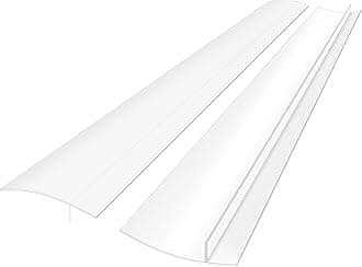 Stove Gap Covers Kitchen Counter Gap Covers with Heat Resistant Wide & Long Gap Filler Used for Protect Gap Filler Sealing Spills in Kitchen Counter, Stovetops, 2 Pack, Semi-clear, 21 Inch