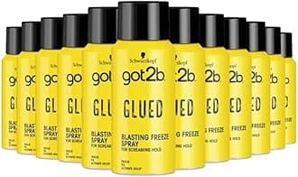 Schwarzkopf got2b Glued Blasting Freeze Spray Hairspray, 100 ml, Pack of 12