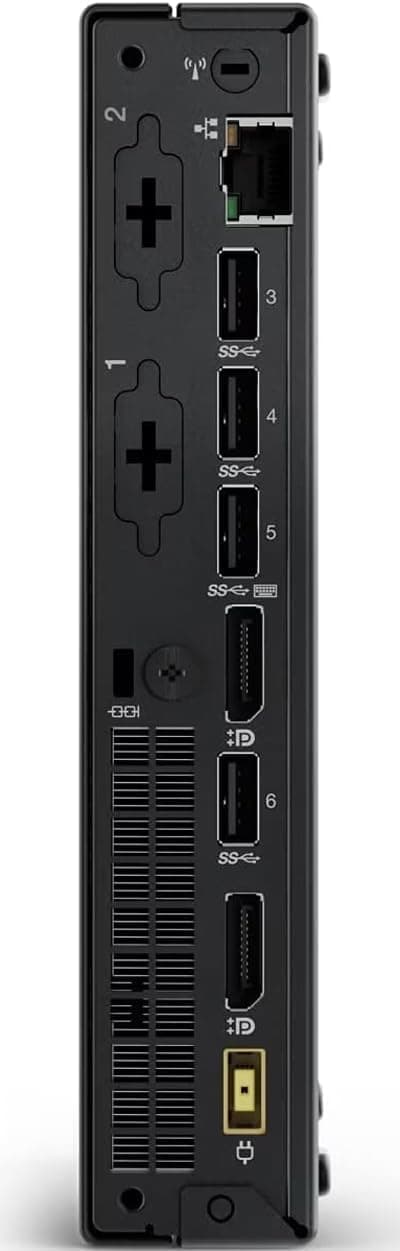 Lenovo ThinkCentre M625 Mini Desktop Computer PC Windows 11 Home, 2-core AMD A4-9120C (up to 2.4 GHz), 8GB RAM, 256GB PCIe SSD, AMD Radeon R4 Graphics, 2x Display Ports, 6x USB Ports, RJ-45, w/Battery