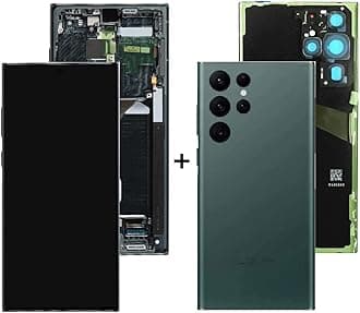 6.8" Original for Samsung S22 Ultra Touch Screen Display Digitizer S22Ultra 5G S908E S908E/DS S908U S908W S908B/DS LCD Screen Replacement (with Green Frame and Back Cover)