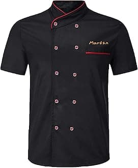 Personalized Chef Jackets Embroidered Chef Short Sleeve Chefs Work Clothes Kitchen Uniforms For Men Women