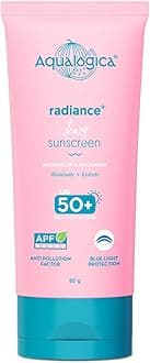 Radiance+ Dewy Sunscreen with Watermelon & Niacinamide with SPF 50 & PA++++ - 80g | Broad Spectrum SPF 50+ PA++++ | UVA/B & Blue Light Protection | Anti-Pollution Factor (APF) Technology | In Vivo Tested | deal for Oily Skin Type| Fragrance-Free & No White Cast | For Radiant Skin