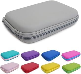 Fashionstationery.com Fashion Stationery Pencil Cases for Boys Girls Kids Teenagers Large Hard Pencil Case Hardtop Hard Shell Case Travel Box Kids Girls Boys Gaming Device Storage Case (Grey)