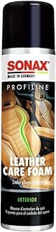 PROFILINE LeatherCare Foam (400 ml) - silicone-free cleaning and care foam for smooth leather: removes dirt, restores the colours. With real beeswax | Item No. 02893000