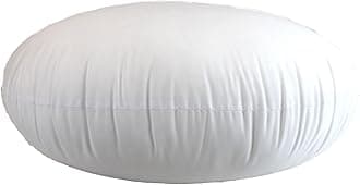 MoonRest Round Pillow Insert Hypoallergenic Polyester Form Stuffer-%100 Cotton Blend Covering for Sofa Sham, Decorative Pillow, Cushion and Bed - 11 Inch Diameter