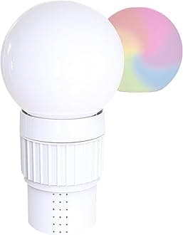 SWIMLINE HYDROTOOLS Chlorine Floater Dispenser For Above Ground & Inground Pools Spas | Solar Powered LED Light-Up Colorful Globe Pool Decoration |Large Capacity Floating 3-Inch Chlorine Bromine Tabs