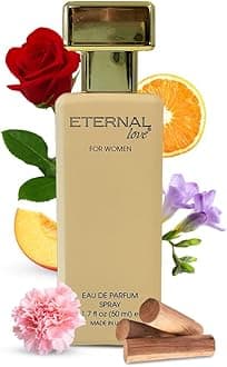 Eternal Love - Eau De Parfum for Women | Long-Lasting | Fresh & Enchanting Signature | Travel-Friendly Grooming Essential | Peach, Mandarin, & Amber Fragrance | All-Day Freshness | 50ml