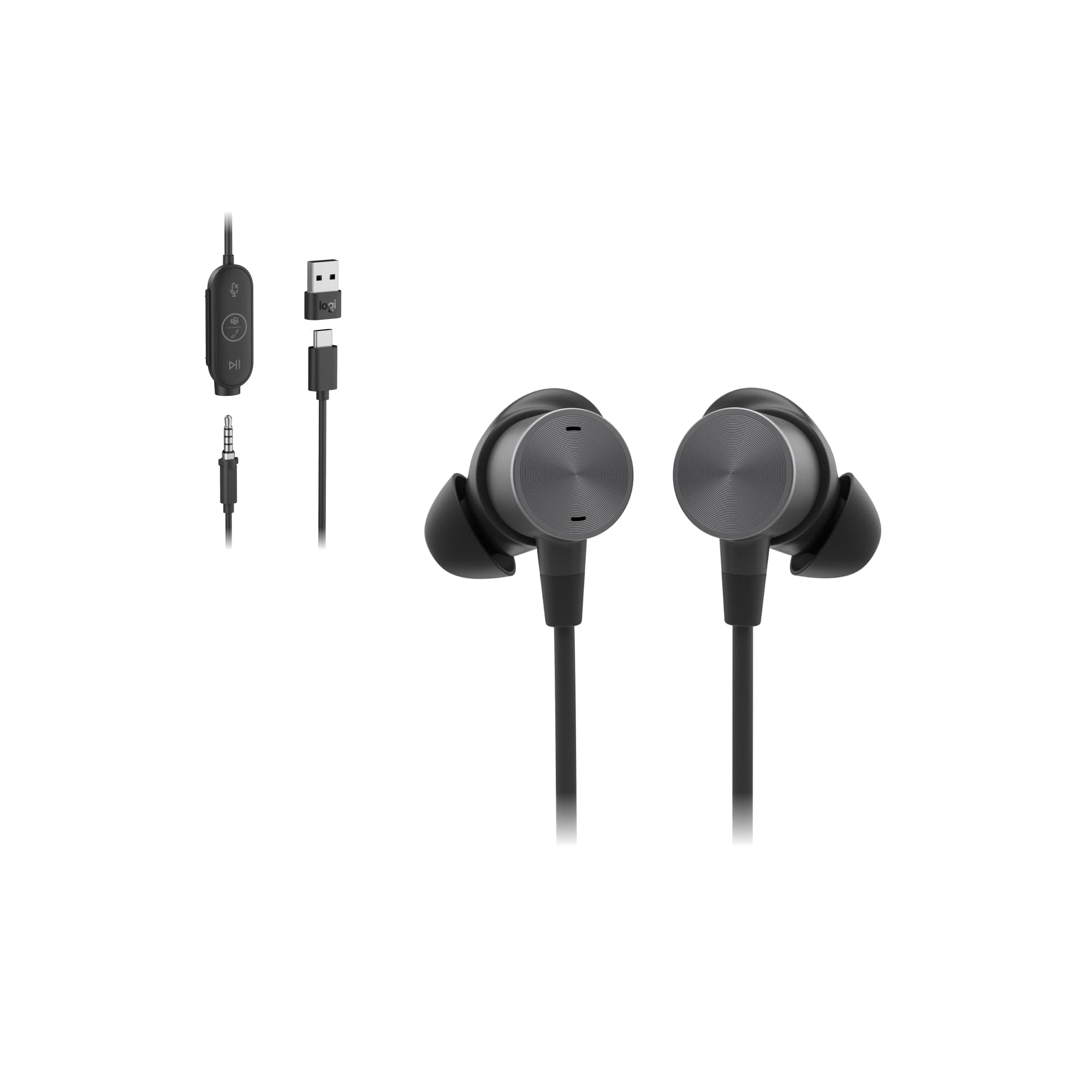 Logitech Zone Wired Earbuds with Noise Cancelling Mic