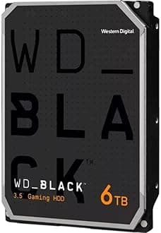 WD_BLACK 6TB Gaming Internal Hard Drive HDD - 7200 RPM, SATA 6 Gb/s, 128 MB Cache, 3.5" - WD6004FZWX
