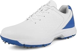 - Professional Golf Shoes for Men 7 Spikes Non-Slip Outdoor Golf Sport Training Sneakers Mens Comfortable Sport Shoes for Golfing Size 7-15