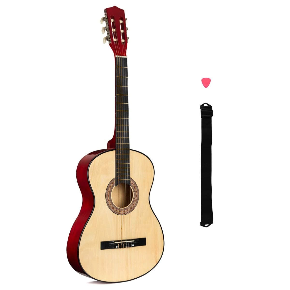 Music Zone 6 String Beginners Acoustic Guitar