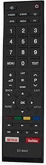 CT-8547 Replaced Remote Control for Toshiba TV 50U5069EE 50U5069EV 50U5069EA 55U5069 55U5069EE 43U5069EV 43U5069EA