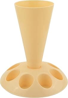 Shelf Piping Bag Stand Bag Holder Icing Holder With 8 Slots Nozzles Piping Stand For Filling Baking Accessories. Wooden Bathroom Shelves (Yellow, One Size)