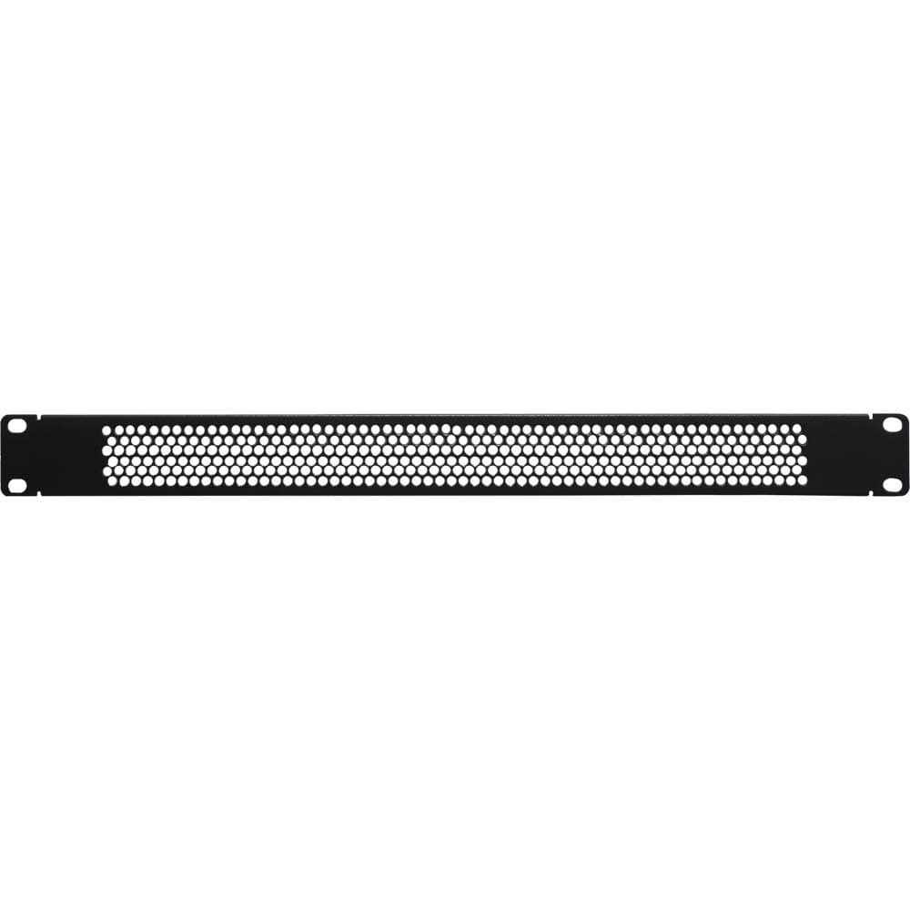 Navepoint 1U Blank Rack Mount Panel Spacer with Venting for 19-Inch Server Network Rack Enclosure Or Cabinet Black
