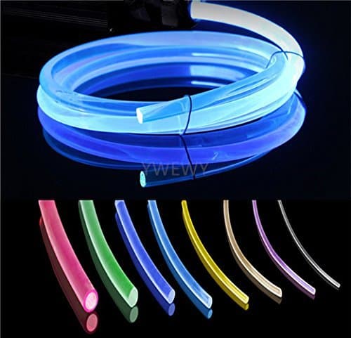 10ft PMMA Plastic Optic Fiber Side Glow Cable for LED Light Source (0.10in)