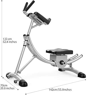 AB bench workout AB Workout Machine,Unisex Sports Equipment, Household Foldable Abdominal Training Device, Abdominal Muscle Roller Coaster Training Device