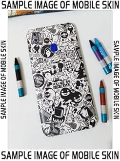 AtOdds - Full Body Back Screen Guard Protector Film - Lamination Wrap Skin Sticker for Nothing Phone 2 (5G) | Scratchproof Matte Finish (Design -B&W Graffiti)