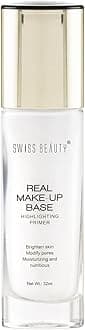 Real Makeup Base Highlighting Primer| Skin-Hydrating Poreless Primer With Natural Glow Finish For Face Makeup |Shade - Natural Tint, 32Ml