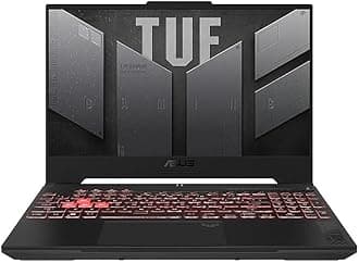 TUF Gaming A15 15.6 Inch FHD 144Hz, 100% sRGB, GeForce RTX 4060, AMD Ryzen 5 7535HS, 16GB DDR5, 512GB PCIe SSD, Wi-Fi 6, Windows 11, FA507NV-EH53