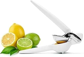 FreshForce Lemon Squeezer Citrus Juicer, Premium Quality, Max Extraction, Baking White