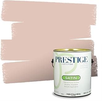 PRESTIGE Paints Interior Paint and Primer In One, 1-Gallon, Satin, Comparable Match of Benjamin Moore* Pale Petal*