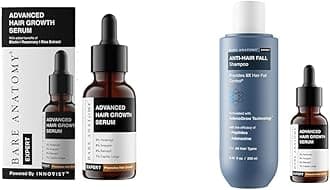 Bare Anatomy Advanced Hair Growth Serum 3% Redensyl+4% Anagain + 3% Baicapil+1% Capilia Longa,for Women & Men 30mL Anti Hair Fall Shampoo 250ml 3% Redensyl+4% Anagain+3% Baicapil+1%Capilia Longa 30mL