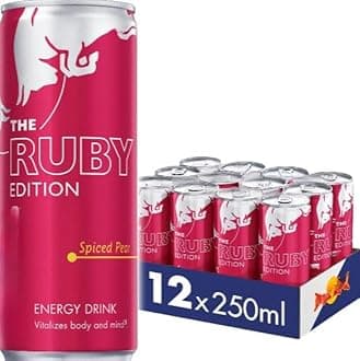 Energy Drink Ruby Edition Spiced Pear 250ml (Pack of 24) "Ignite Your Passion with Every Sip" For All Occasions
