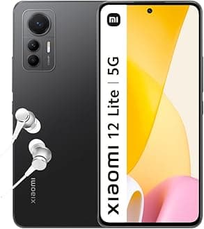 12 Lite 5G + 4G LTE (128GB + 8GB) Global Version Unlocked 6.55" 108MP Triple Camera (Tmobile Mint & Global) + (w/Fast Car Charger Bundle) (Lite Black Global)