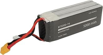 TUWEI for FLY WING FW450 V3 Battery, 4S 14.8V 5000mAh Lipo Battery, RC Helicopter Spare Parts for FLY WING FW450 V3, Overcharging & Short Circuit