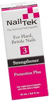 Nail Tek Protection Plus 3 Strengthener and Base Coat, 0.5 oz
