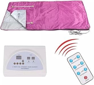 BodyTechSolution® (2 Zone) Heat Sauna Blanket Portable Personal Sauna Far Infrared (FIR) for Relaxation at Home | Sauna Heating Blanket Slimming Anti Aging Hine Infrared Sauna Blanket