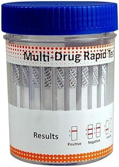 Recruitment Urine Drug Testing Kit - Cannabis, Cocaine, Benzos, Amphetamines, Methamphetamine & MDMA, Opiates, Methadone - Rapid Urine Drug Cup for Employers