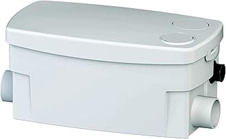 SFA SANIFLO - Sanimarin Pump - Compact Electric Marine Drain Pump - Efficient Gray Water Management - Two Low Inlets - Integrated Active Carbon Filter - 12 Volt - 12 Lbs - Made In France