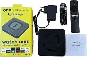 Android TV 4K UHD Streaming Device Voice Control & Remote Control With HDMI Cable Google TV And Google Assistant Supported Android TV Box Ultra HD 4K TV Box (2GBRAM+16GBROM)