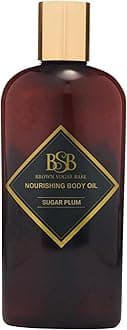 Brown Sugar Babe Sugar Plum Body Oil, Nourishing Scented Oil for Women with Maple and Raspberry Perfume Oils, Skin Care, Paraben Free, Perfume Body-Oil, Made in USA
