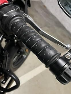 Trip Machine Company Leather Motorcycle Grips Wrap
