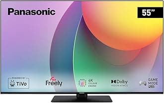 TB-55W60AEY, W60 Series 55 inch 4K Ultra HD LED Smart TV, 2024, Freely, TiVo, 4K Colour Engine, Dolby Vision & Atmos, For An Exceptional Visual Experience